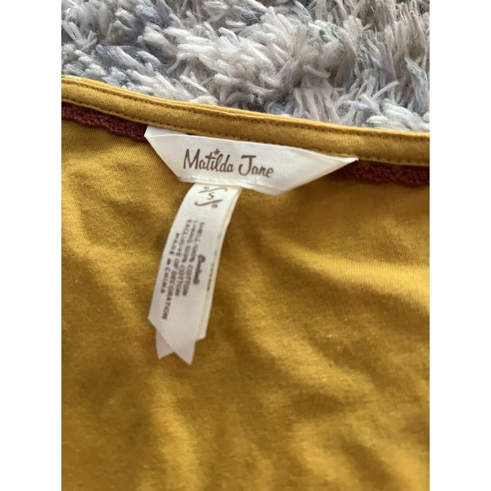 Size S - Matilda Jane Alana Maxi Wrap Dress Yellow Floral Waist Ties V-Neck - Picture 2 of 4
